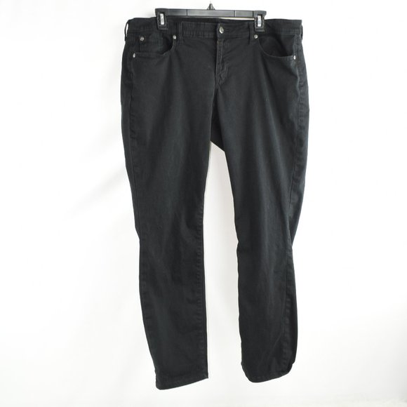 GAP  18/34 Premium Skinny Black Soft Denim Pants Jeans - Picture 1 of 7